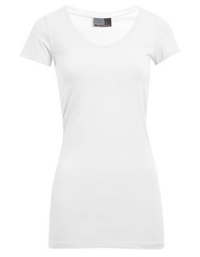 Women´s Slim Fit V-Neck-T Long - E3087 - Promodoro