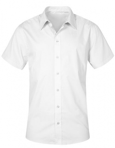 Men´s Poplin Shirt Short Sleeve - E6300 - Promodoro