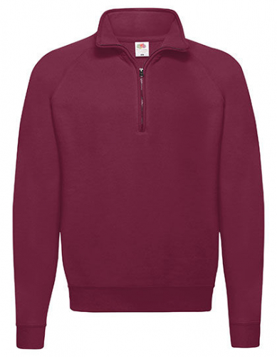 Classic Zip Neck Sweat - F382N - Fruit of the Loom