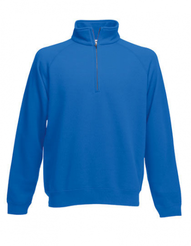 Classic Zip Neck Sweat - F382N - Fruit of the Loom