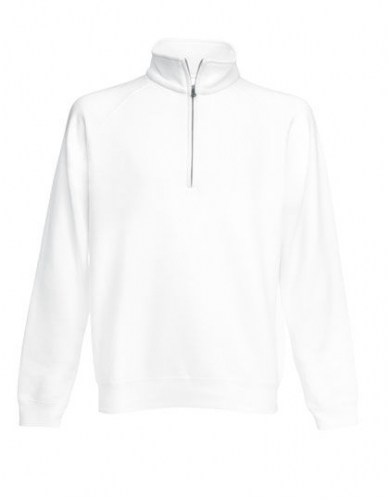 Classic Zip Neck Sweat - F382N - Fruit of the Loom