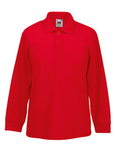 Kids´ Long Sleeve 65/35 Polo - F504K - Fruit of the Loom