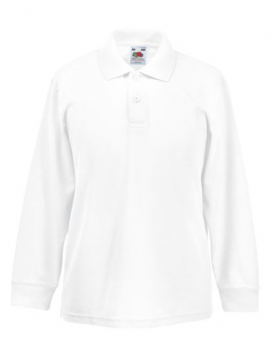Kids´ Long Sleeve 65/35 Polo - F504K - Fruit of the Loom