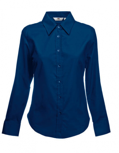 Ladies´ Long Sleeve Oxford Shirt - F700 - Fruit of the Loom