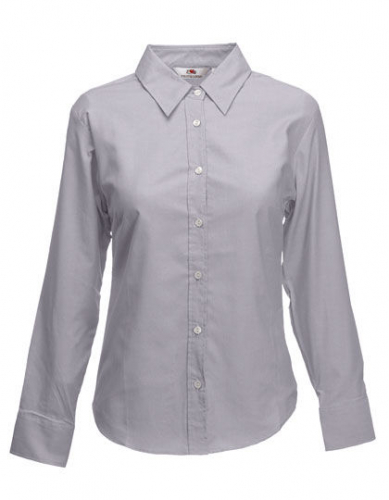 Ladies´ Long Sleeve Oxford Shirt - F700 - Fruit of the Loom