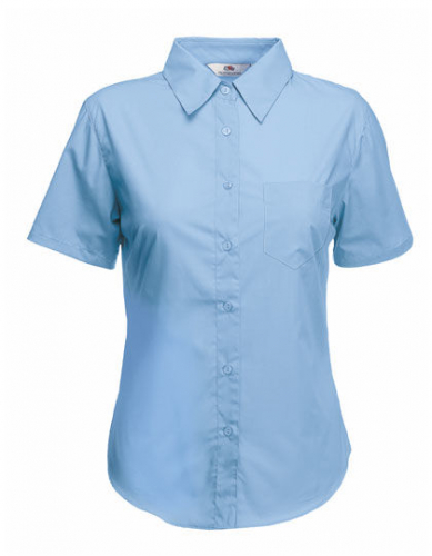 Ladies´ Short Sleeve Poplin Shirt - F703 - Fruit of the Loom