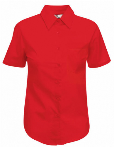 Ladies´ Short Sleeve Poplin Shirt - F703 - Fruit of the Loom