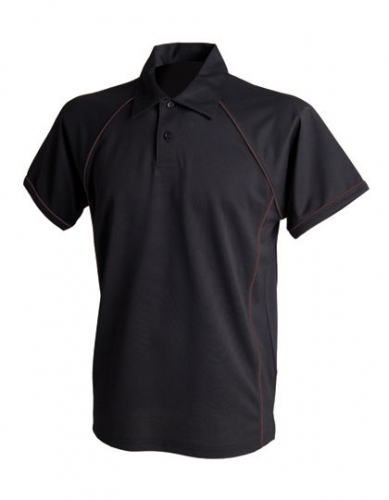 Men´s Piped Performance Polo - FH370 - Finden+Hales