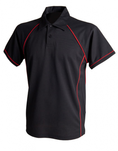 Men´s Piped Performance Polo - FH370 - Finden+Hales