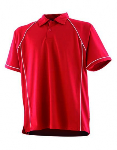 Men´s Piped Performance Polo - FH370 - Finden+Hales