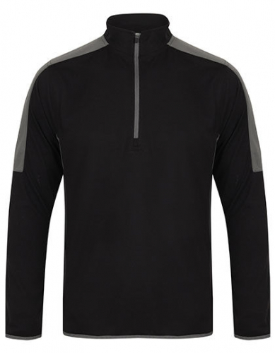 Adults 1/4 Zip Midlayer With Contrast Panelling - FH571 - Finden+Hales