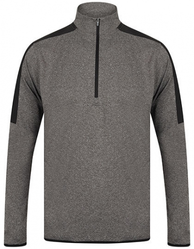 Adults 1/4 Zip Midlayer With Contrast Panelling - FH571 - Finden+Hales