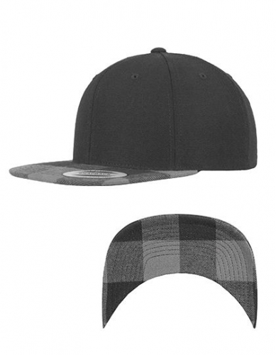 Checked Flanell Peak Snapback Cap - FX6089FP - FLEXFIT