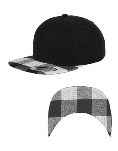 Checked Flanell Peak Snapback Cap - FX6089FP - FLEXFIT