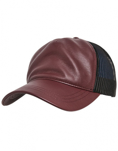 Leather Trucker Cap - FX6606LT - FLEXFIT