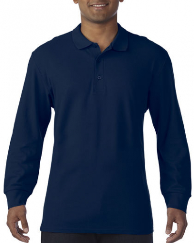 Premium Cotton® Long Sleeve Double Piqué Polo - G85900 - Gildan