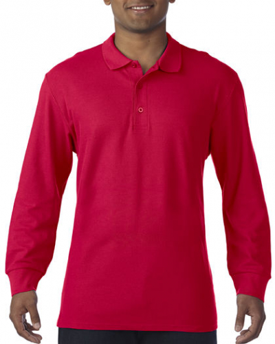 Premium Cotton® Long Sleeve Double Piqué Polo - G85900 - Gildan