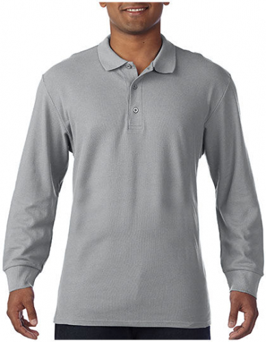 Premium Cotton® Long Sleeve Double Piqué Polo - G85900 - Gildan