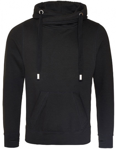 Cross Neck Hoodie - JH021 - Just Hoods