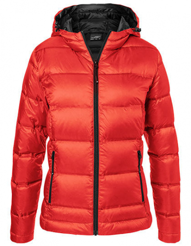 Ladies´ Hooded Down Jacket - JN1151 - James+Nicholson