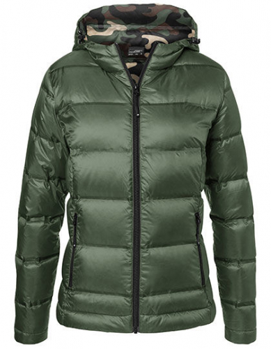 Ladies´ Hooded Down Jacket - JN1151 - James+Nicholson