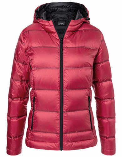 Ladies´ Hooded Down Jacket - JN1151 - James+Nicholson