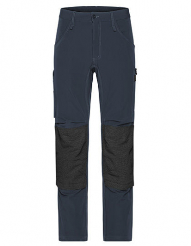 Workwear Pants 4-Way Stretch Slim Line - JN1813 - James+Nicholson