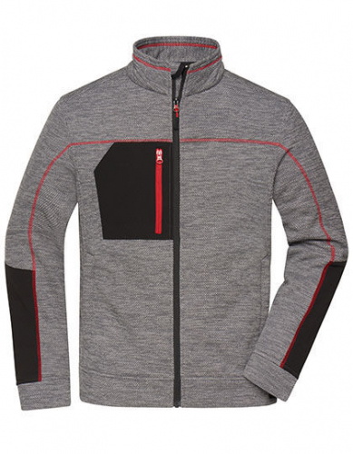 Men´s Structure Fleece Jacket - JN1818 - James+Nicholson