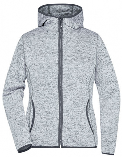 Ladies´ Knitted Fleece Hoody - JN588 - James+Nicholson