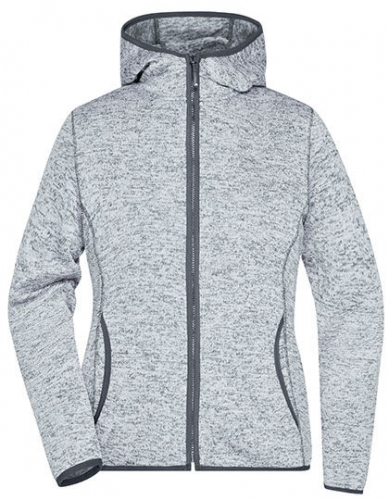 Ladies´ Knitted Fleece Hoody - JN588 - James+Nicholson