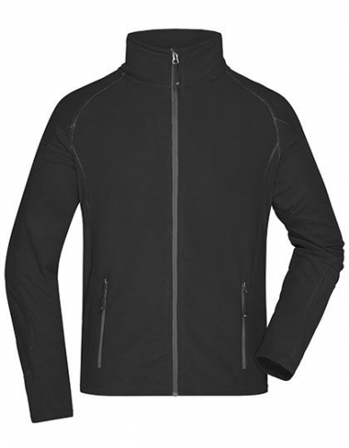 Men´s Structure Fleece Jacket - JN597 - James+Nicholson