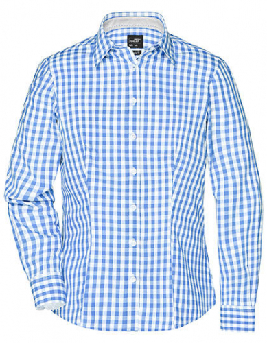 Ladies´ Checked Blouse - JN616 - James+Nicholson