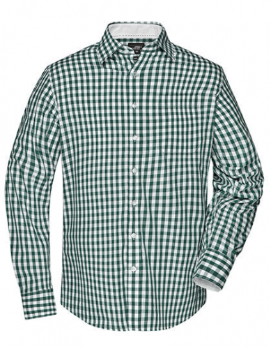 Men´s Checked Shirt - JN617 - James+Nicholson