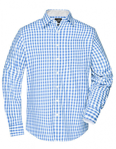 Men´s Checked Shirt - JN617 - James+Nicholson