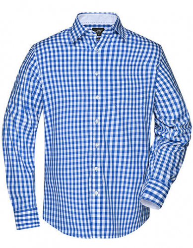 Men´s Checked Shirt - JN617 - James+Nicholson