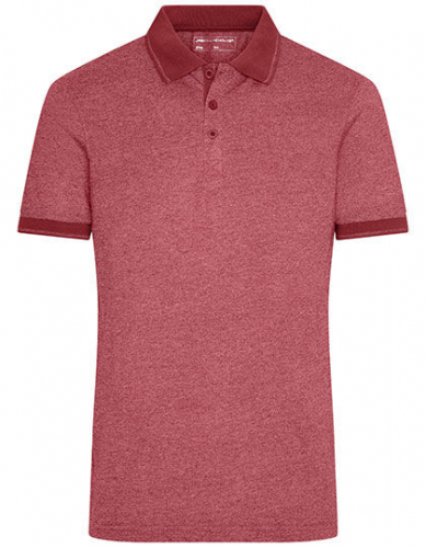 Men´s Heather Polo - JN706 - James+Nicholson