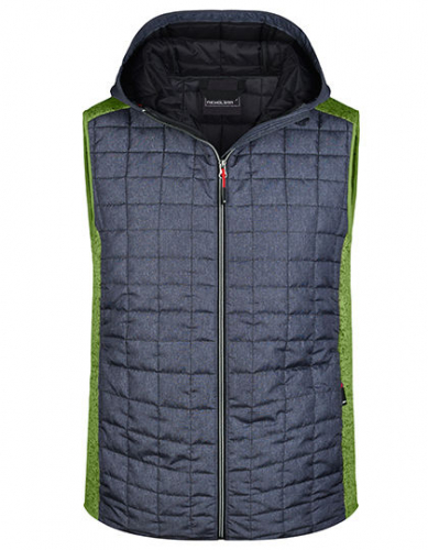 Men´s Knitted Hybrid Vest - JN768 - James+Nicholson