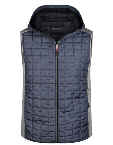 Men´s Knitted Hybrid Vest - JN768 - James+Nicholson