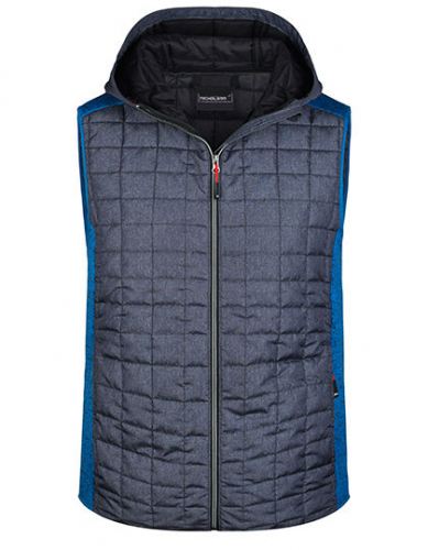 Men´s Knitted Hybrid Vest - JN768 - James+Nicholson