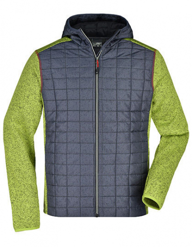 Men´s Knitted Hybrid Jacket - JN772 - James+Nicholson