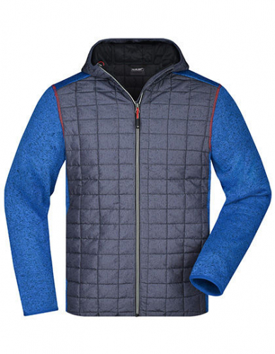 Men´s Knitted Hybrid Jacket - JN772 - James+Nicholson