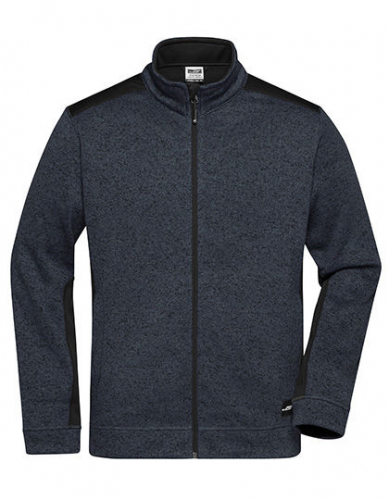 Men´s Knitted Workwear Fleece Jacket -STRONG- - JN862 - James+Nicholson