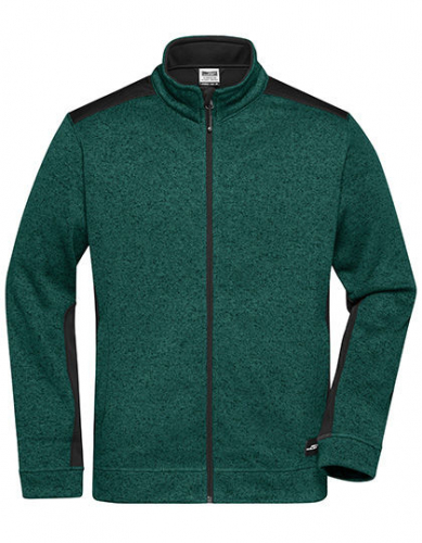 Men´s Knitted Workwear Fleece Jacket -STRONG- - JN862 - James+Nicholson