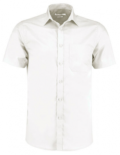 Men´s Tailored Fit Poplin Shirt Short Sleeve - K141 - Kustom Kit