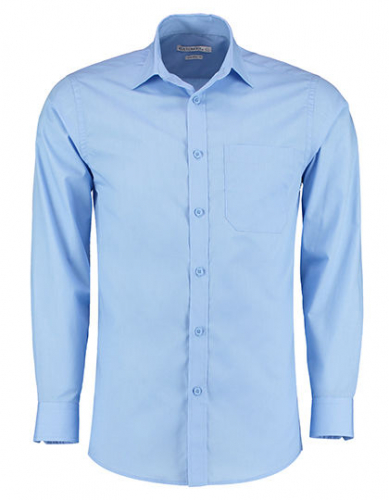 Men´s Tailored Fit Poplin Shirt Long Sleeve - K142 - Kustom Kit