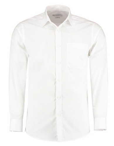 Men´s Tailored Fit Poplin Shirt Long Sleeve - K142 - Kustom Kit