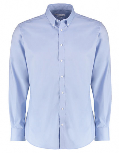 Slim Fit Stretch Oxford Shirt Long Sleeve - K182 - Kustom Kit