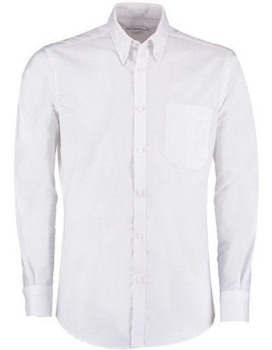 Slim Fit Workwear Oxford Shirt Long Sleeve - K184 - Kustom Kit