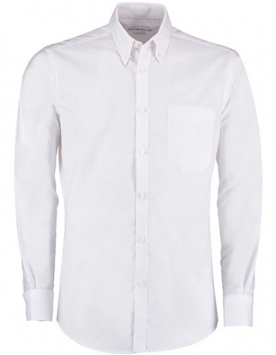 Slim Fit Workwear Oxford Shirt Long Sleeve - K184 - Kustom Kit