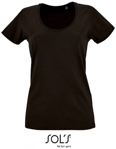 Women´s Low-Cut Round Neck T-Shirt Metropolitan - L02079 - SOL´S